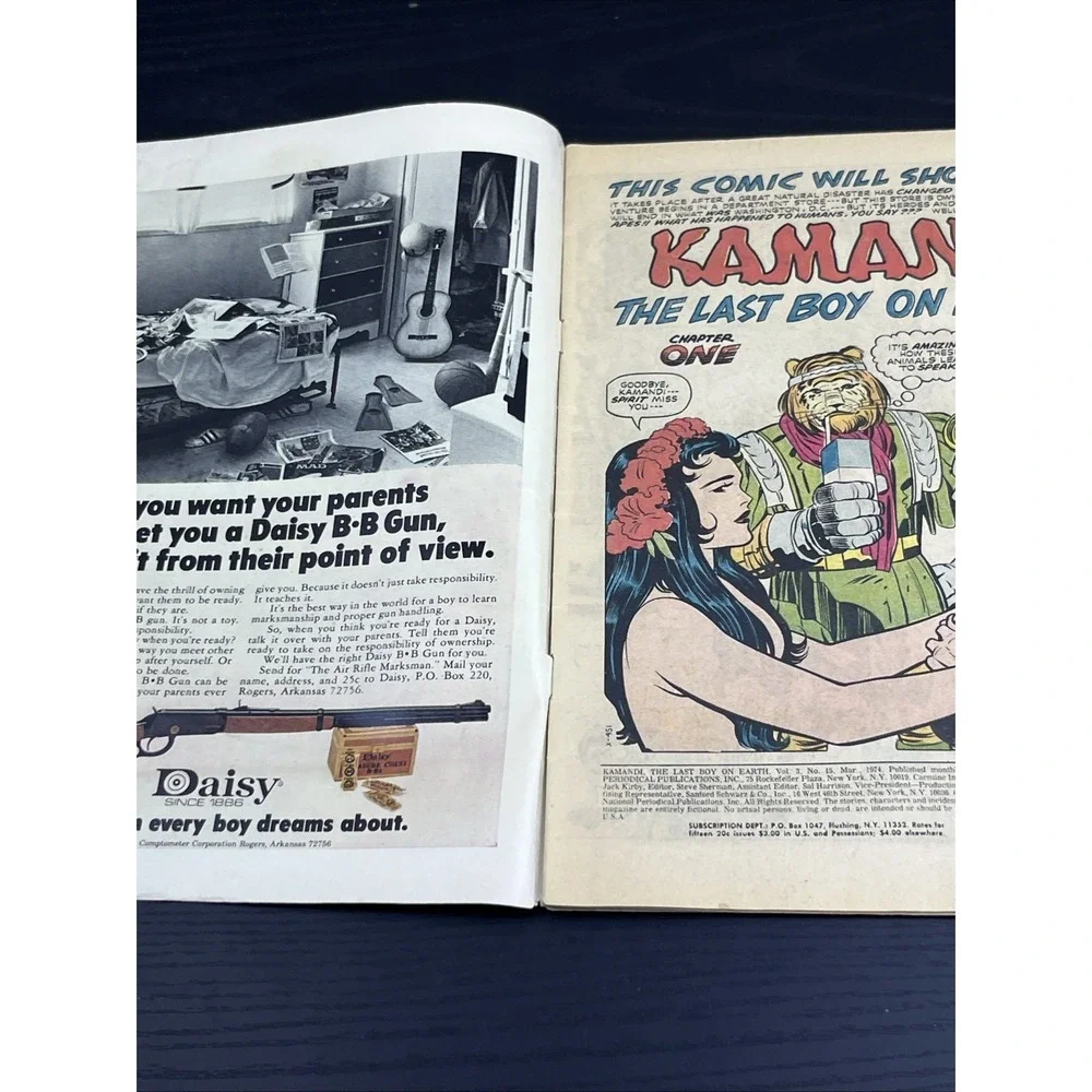 Kamandi The Last Boy on Earth #15 DC Comics 1974 Jack Kirby Bronze‎ Age Comic